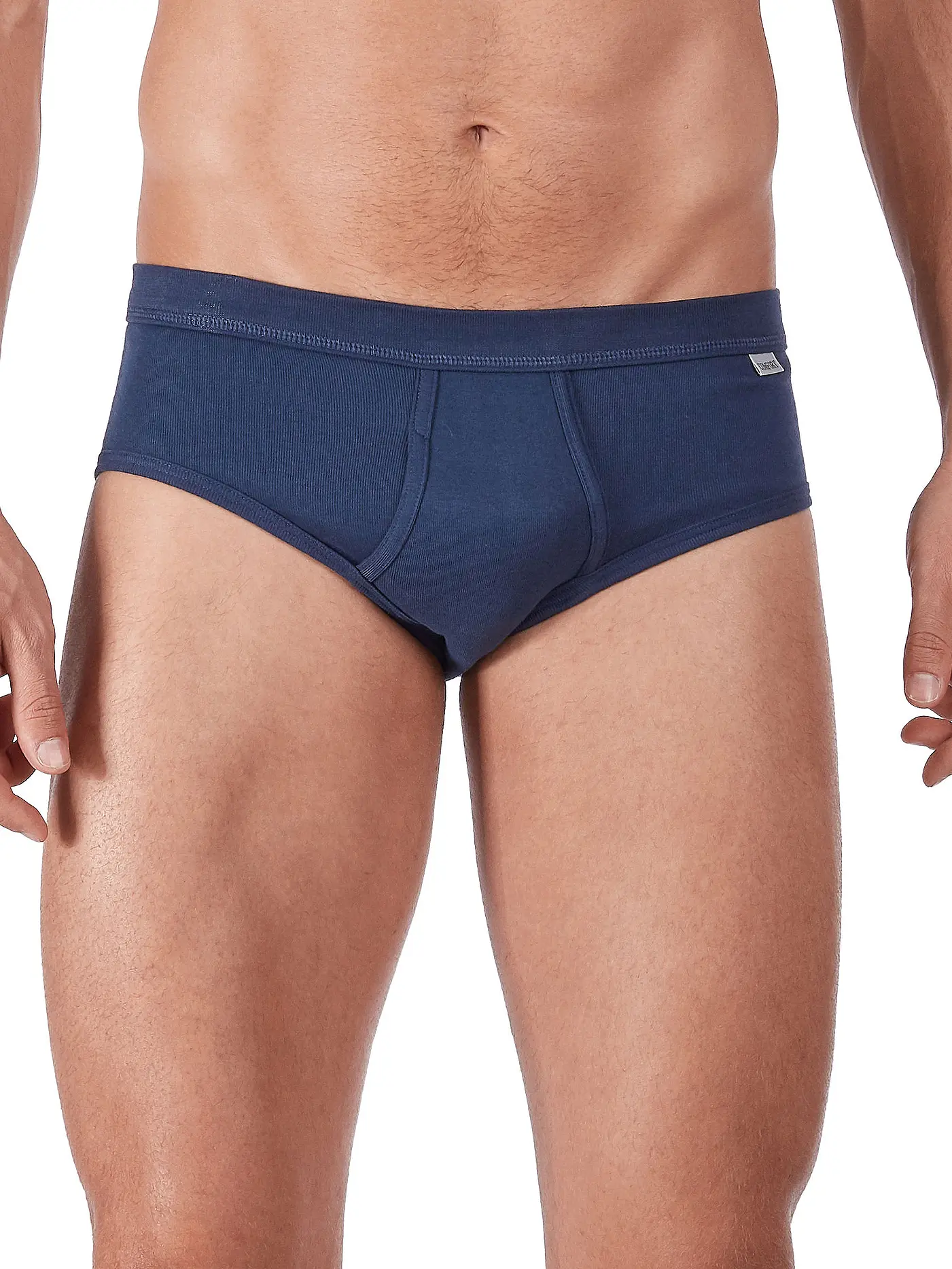 HUBER | Slip "Comfort" (Weiß) | blau